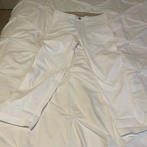 Banana Republic White Twill Pants